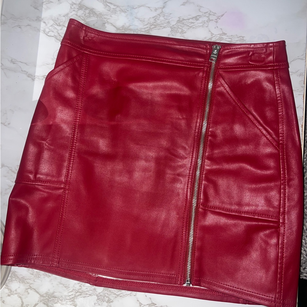 Express Red Pencil Skirt